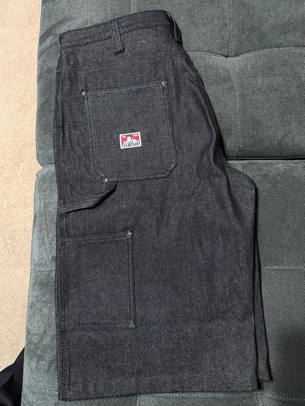 Ben Davis Black Carpenter Shorts - Picture 3 of 3